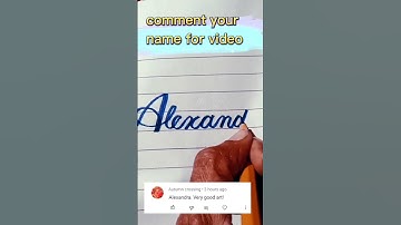 Alexandra | Cursive Hand Writing Tips #shorts