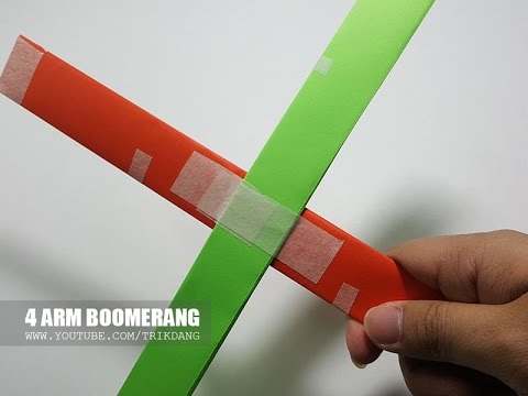 Working Paper Boomerang Without Tape! : 5 Steps - Instructables