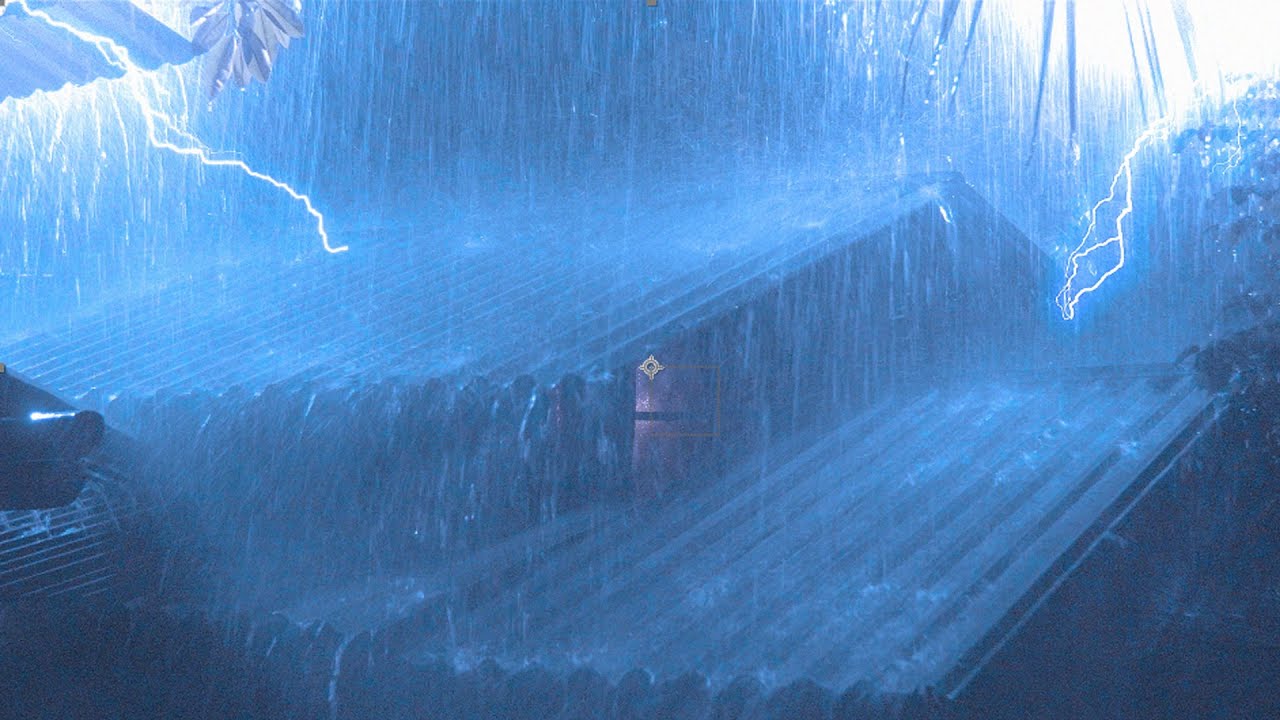 Totan yane no ōame to yoru no raimei de fukai nemuriniochiru - benkyō, suimin no tame ni