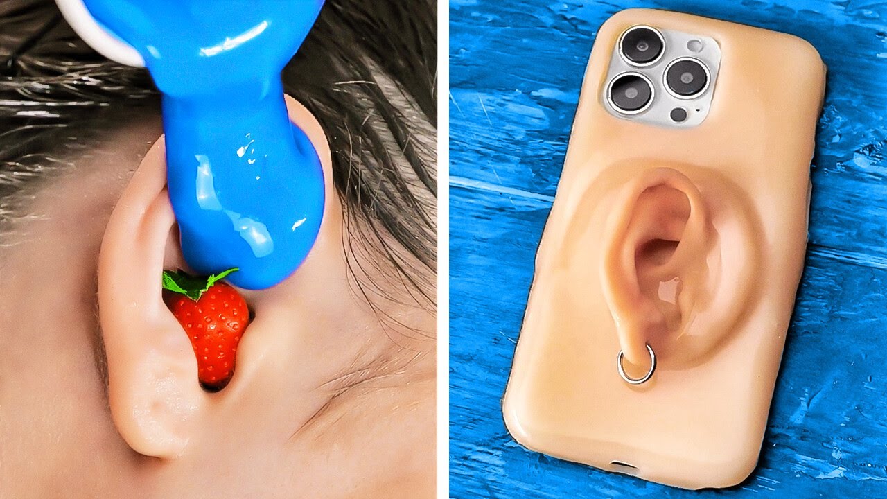 DIY Ear-Shaped Phone Case || Fantastic Accessories For Your Phone With Polymer Clay, Resin And Glue