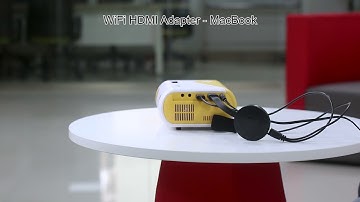 How to connect AuKing mini projector to MacBook through Wireless HDMI adapter