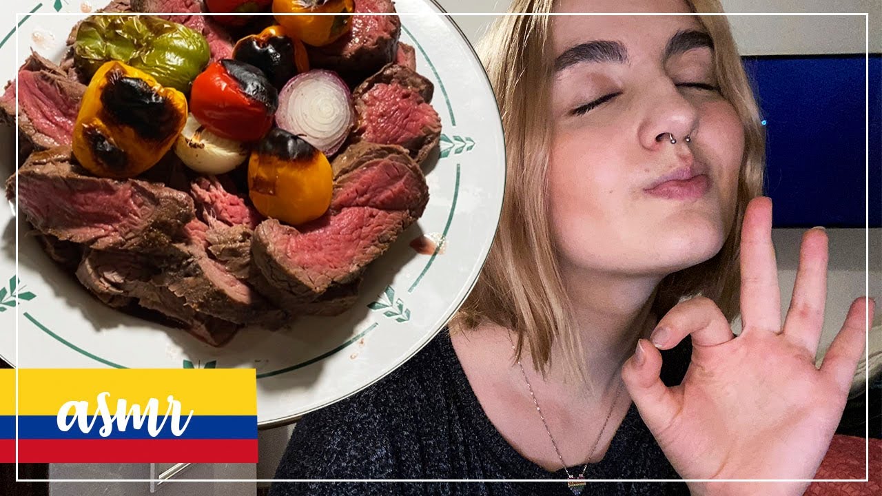 ASMR español - 🇨🇴Preparando LOMO AL TRAPO (receta colombiana) 🇨🇴- Cocinando con Ale ASMR :)