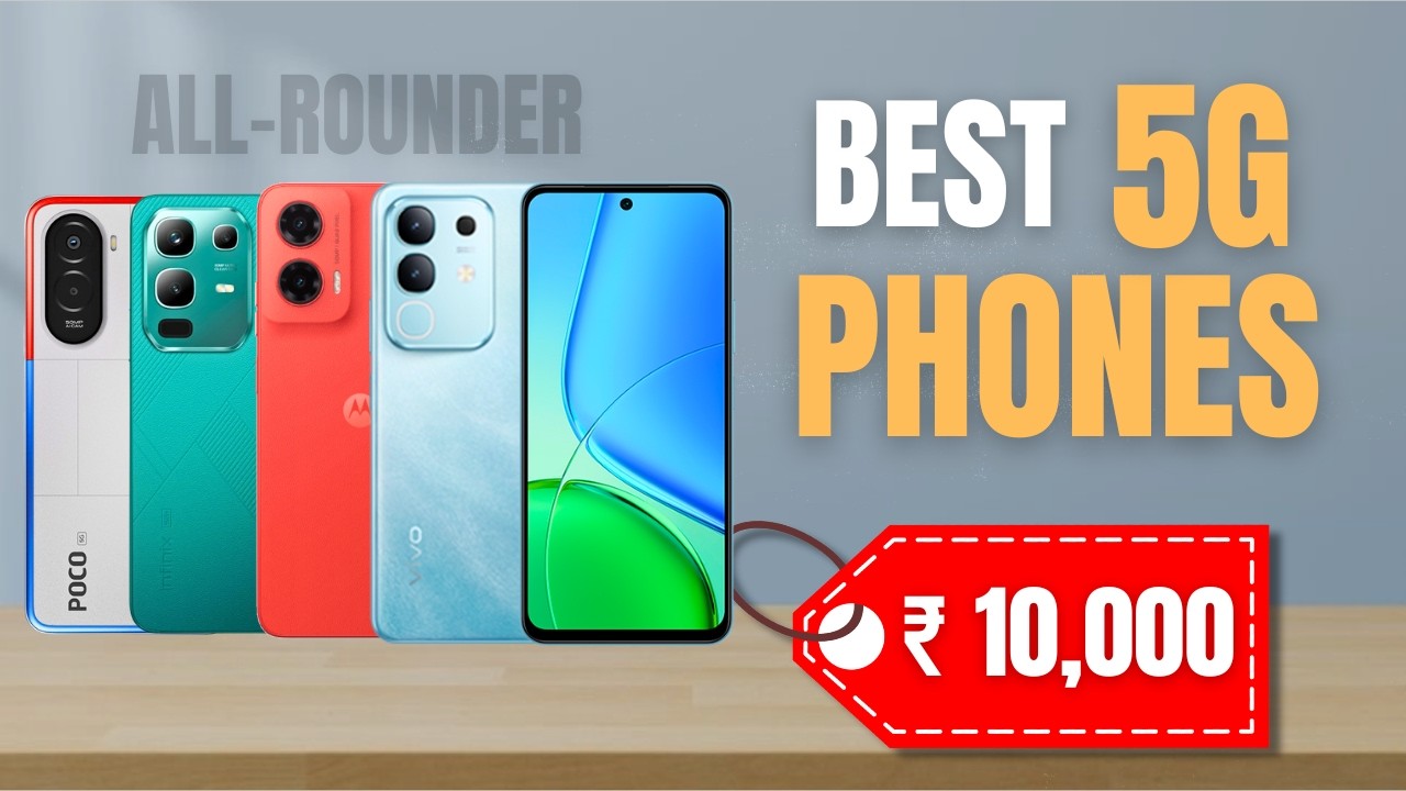 Top 5 Best 5G Smartphones Under ₹10,000 in 2026! - YouTube