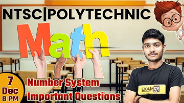 Polytechnic/NTSE | Number System Important Questions | By Manak Anand Sir