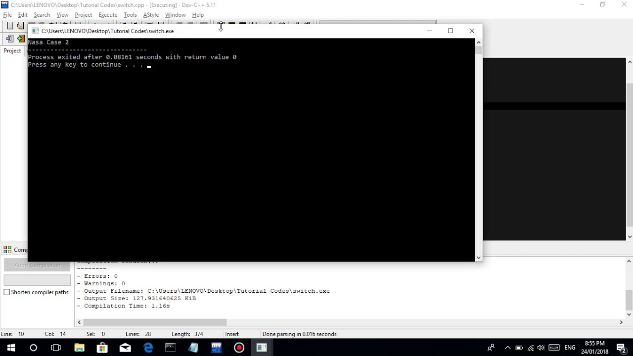 C Programming Tutorial (TAGALOG VERSION) - #12 Switch (Statement) it ...