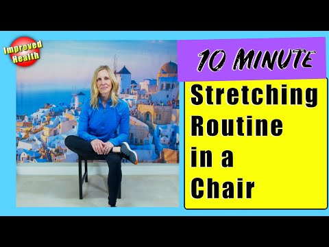 Seated Chair STRETCHES for Seniors/Older Adults/Beginners (10 minutes – to increase flexibility)