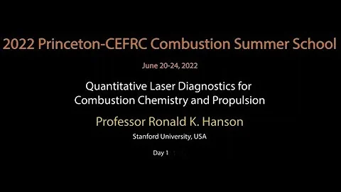 Quantitative Laser Diagnostics with Prof  Ronald H...