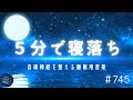 【5分で寝落ち・睡眠用BGM】イライラ、ストレスがなくなり癒される|自律神経を整えるヒーリングミュージック 睡眠用、リラックス、疲労回復#745|デルタ波による睡眠導入効果|SilentSpaceTV