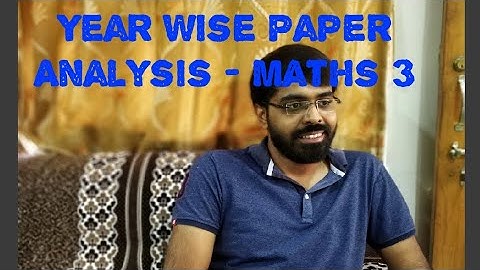Year Wise Paper Analysis - GTU - Chapters With Marks - Maths 3