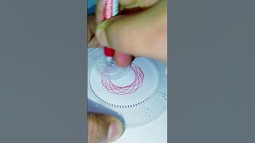 How many rotations does the pen make in total?? #shorts #art #spirograph #goviral #viral