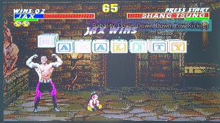 Jax's Special Moves & Combos(+Babality Code) - Mortal Kombat 3 Sega Genesis