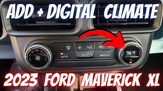 DIY: 2023 Ford Maverick - Digital Temperature HVAC Climate Knob Swap