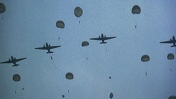 British Paratrooper defending a bridge from German attack (Laltu edited version)