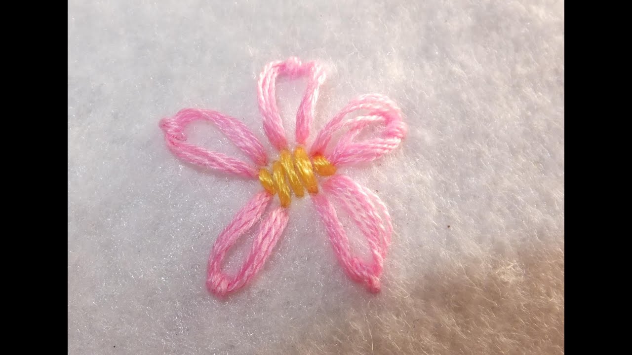 トップ100刺繍花 簡単 最高の花の画像