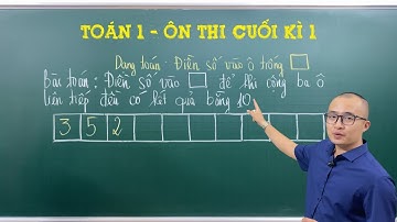 Toán lớp 1 | Ôn thi cuối học kì 1 | Dạng toán điền số vào ô trống | Thầy Nguyễn Văn Quyền
