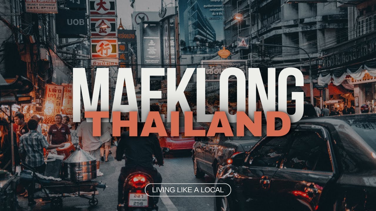 THAILAND BANGKOK KE MAEKLONG RAILWAY MARKET #3