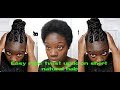 How to do an easy rope twist updo on short natural hair !