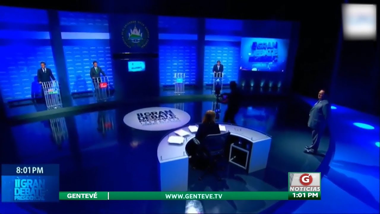 Segundo debate presidencial ASDER 2019 solo con tres candidatos newspaper mockup