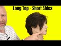 How to have Longer Hair on Top and Shorter on Sides without an Undercut - TheSalonGuy