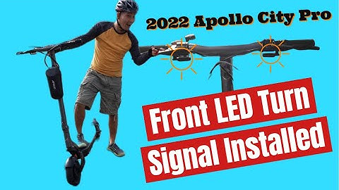 Apollo City Pro 2022 Front Turn Signal Light Installed