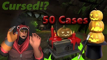 TF2 Unboxing: 50 Crimson Cache Cases! Unusualifier Cursed!?