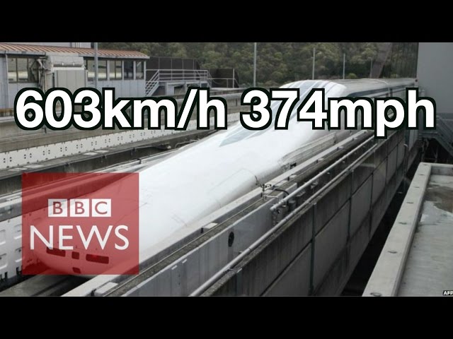 Japan: World's fastest train 603km/h - BBC News class=
