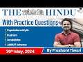 The hindu analysis by prashant tiwari  30 may 2024  current affairs today  studyiq