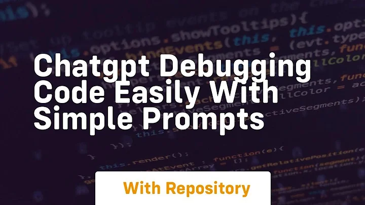 Chatgpt debugging code easily with simple prompts