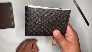 Reviewing GUCCI bifold long wallet