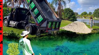 BUILDING a MASSIVE BACKYARD POND with FISH at NEW HOME!