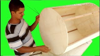 cylinder table , DIY , handicrafts , see how to do it for decoration