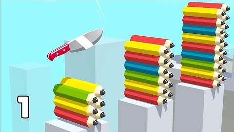 Slice it all! - Gameplay walkthrough - All Levels 1-10 - Satisfying Mobile Game