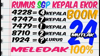 PREDIKSI SGP 3 JULI 2025 || RUMUS JITU SGP KEPALA EKOR HARI INI #BOCORAN SGP HARI INI
