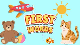 First Words For Toddlers Learn To Talk For Toddlers Toddler Learning Video