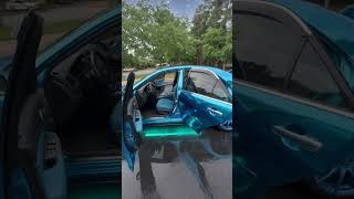 Cyan Blue Suede Interior