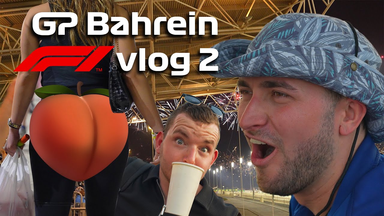 drank de baan op smokkelen om de overwinning te vieren - Bahrein F1 (2/3)