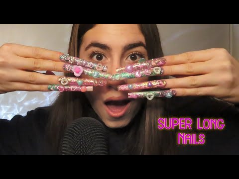 Trying ASMR With XXL Nails (Lots of Nail Tapping & Clacking) 💅🏻 - YouTube