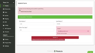 Field Validation Settings