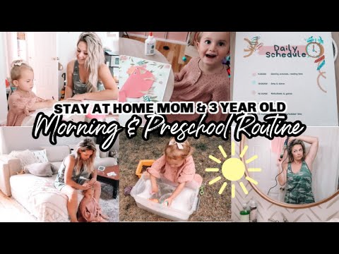 MORNING ROUTINE OF A STAY AT HOME MOM & 3 YEAR OLD PRESCHOOL DAY IN THE LIFE| Tres Chic Mama