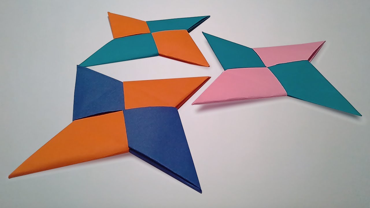 Cómo hacer un SHURIKEN de papel Origami PASO A PASO YouTube