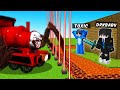 Choo choo charles vs best defense base in minecraft