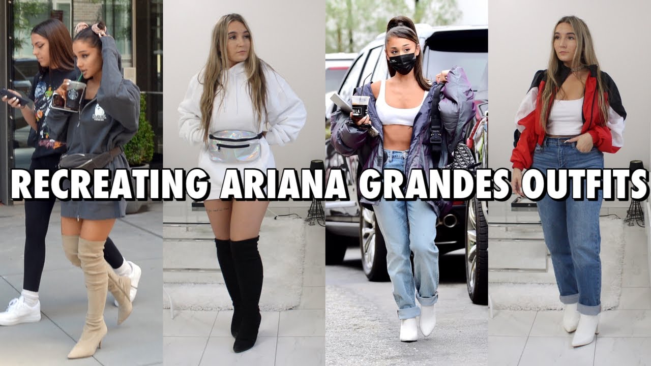 RECREATING Ariana Grande Outfit Ideas 2020 | copying Ariana Grande's Style  - YouTube