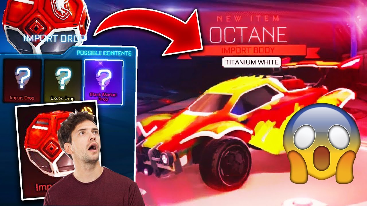 Did I just get a Titanium White Octane from a drop? (Rocket League drop opening)