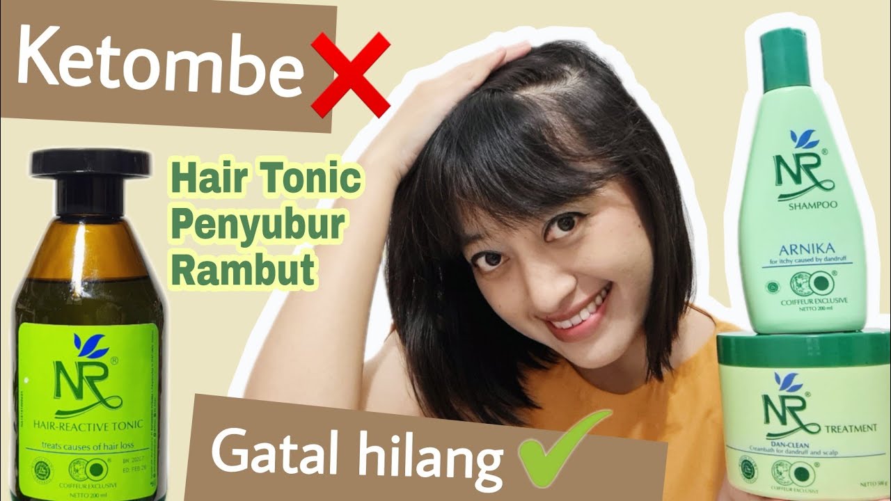 TERLENGKAP Hair care NR Reactive Hair Tonic, Arnika Shampoo & NR Hair Treatment Review YouTube