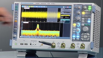R&S RTO digital oscilloscope: Powerful spectrum analysis