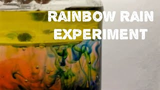 DIY Science Activity | Rainbow Rain Experiment