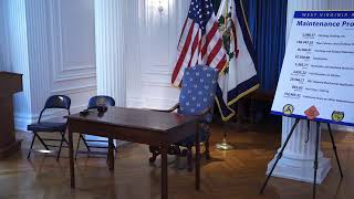 Gov. Justice, Transportation Secretary White hold press conference on road maintenance plans