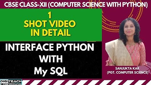 #INTERFACE PYTHON WITH MySQL#DATABASE CONNECTIVITY PROGRAM#MYSQL PYTHON CONNECTIVITY#I SHOT VIDEO