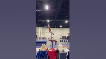 Level 10 Khloe T. with a beautiful yurchenko full!🤩💪🏼