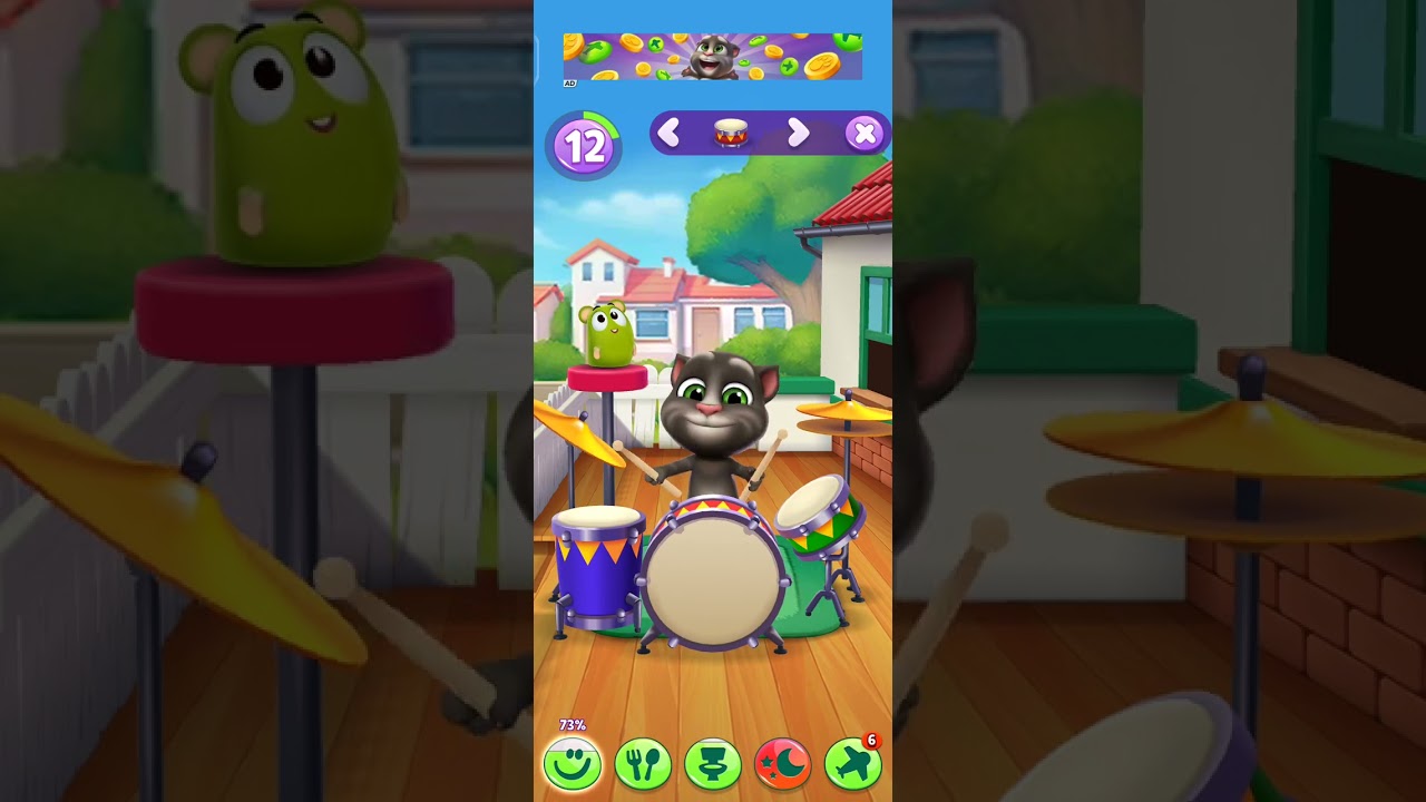 Talking Tom 2 😻 eating time 🥨🥨 and attend toilet 🚽 new (IOS) Android version..006... game play 